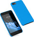 kwmobile TPU Silicone Phone Cover Case - Radiant Blue, Compatible with Apple iPhone SE (2022/2020), iPhone 8/7