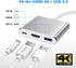 Battony USB C to HDMI Adapter, 4K Multiport AV Converter for MacBook Pro/Air, iPad Pro