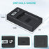 NP-FW50 Battery Charger, LCD Dual Charger for Sony Alpha A6000, A6400, A6100, A6300, A6500