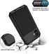 Lanhiem iPhone 11 Metal Case, Heavy Duty Shockproof Rugged Case with Built-in Glass Screen Protector, Black