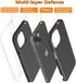 Diverbox iPhone 15 Case, Shockproof and Dropproof with Tempered Glass Screen Protector, Heavy Duty Protection Cover