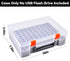 FULLCASE USB Flash Drive Case Organizer for 104pcs Thumb Drives, Electronic Accessories Holder for Sandisk/Samsung/PNY