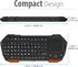 Fosmon Mini Bluetooth Keyboard (QWERTY Keypad), Wireless Portable with Touchpad, Compatible with Apple TV, PS4, PS5