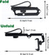 Hiravira 360 1080 Sun Visor Phone Holder, Rotatable and Extendable Car Phone Holder, Multifunction Rear View Mirror