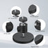 ZT-NET 24lb 1/4-20 Magnetic Camera Mount Base with Mini Ball Head Super Strong Rubber Coating Neodymium Magnet
