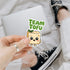 3 Pcs Team Tofu Cute Sticker, Funny Vegan Food Cartoon Design, Vegetarian Vinyl Stickers Die-Cut Waterproof for Laptop
