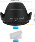PATIKIL 52mm Camera Lens Hood, Reversible Flower Lens Hood Protector with Cloth for Anti-Reflection Blocks Excess Sunlight Enhance Photography for Nikon, for Fujifilm, for Pentax