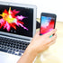 xcivi Magnetic Laptop Side Mount Bracket - Dual Screen Holder for Tablets & Smartphones (Black)