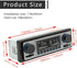 Classic Single Din Car Radio with Bluetooth, FM Radio, Hands-Free Calling, USB, SD, AUX Port, Audio Recording, Remote
