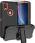 iPhone XR Case - Rugged 3-in-1 Full Body Protection, Heavy Duty Military Grade, Kickstand Holster & 2 Screen Protectors