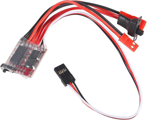 2Pcs 20A 2KHz 4.8V-8.4V Brushed ESC Motor Speed RC Forward Reverse Brush Brake Electric Speed Controller for DIY RC Car