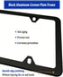 Aootf Universal Car Rear View Camera Kit, Black License Plate Frame and Backup Camera Holder for Dash Cam