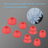 Replacement Silicone Eartips Earbuds Buds Set for PowerBeats Pro Beats Wireless Headset, Universal 3.8mm (Oranger)