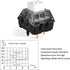 Kailh Box V2 Switch White for Mechanical Gaming Keyboard, 5 Pin Plate Mounted/RGB/SMD Waterproof Switch