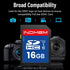 elecacc 16GB 2 Pack U1 10 16GB(2pc) SD Card, SDHC Flash Memory Cards UHS-I Class High-Speed Full HD Video Compatible