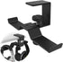 6amLifestyle Under Desk Dual Headphone Hanger, Metal Headset Stand for Gaming Earphones, Universal Clamp Hook