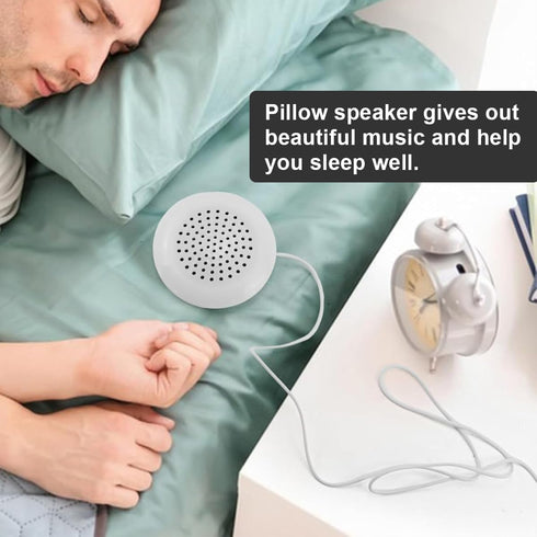 TROUVAILLE 3.5mm MP3/MP4 Pillow Speaker, Mini DIY Stereo Speaker for Mobile Phone Portable CD Player, Unique Soft Sound