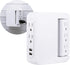 GE Pro Side-Access Swivel Surge Protector, 5-Outlet Extender with 2 USB Ports, Wall Tap Adapter