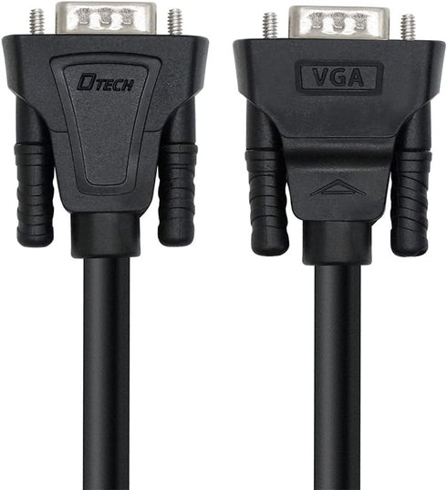 DTECH 3 1080p (1 Feet SVGA VGA Computer Monitor Cable Male to Male Supports High Resolution Meter, Black)