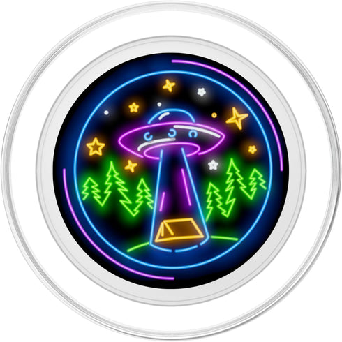 Cool Camping Stuff & Gear Alien Abduction PopSockets MagSafe PopGrip for UFO Hunters