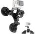 fantaseal Triple Cup DSLR Camera Suction Mount Compatible with Nikon Canon Sony DSLR/Camcorder + GoPro Hero Sony Garmin