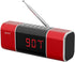 SEMIER Small Digital FM Radio with Bluetooth Speaker, Portable Rechargeable USB/SD Card MP3