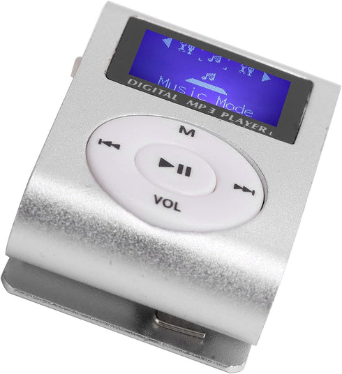 wendeekun MP3 MP3 MP3 Clip Player, Digital Lossless Music Player, Portable Mini Music Player Sports BackClip LCD Screen
