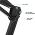 DIYEAH 1/4 Inch Metal Webcam Clamp Desktop Stand with Adjustable Scissor Arm Boom, Screw Interface, Black Suspension