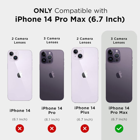 Case-Mate Tough Plus iPhone 14 Pro Max Case - Clear, 15ft Drop Protection, Compatible with MagSafe, Shockproof Cover