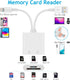 Enbiawit 3 1 in SD Card Reader for iPhone iPad with USB A & Type C SD Memory Card Reader