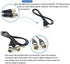 JOINSI 3-Pack 10ft 75-Ohm BNC Male to BNC Male Jumper Cable Extension Connector for CCTV DVR to TV System