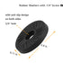 1/4" Female Thumb Nuts with Rubber Pads, 5pc Anti-Slip Lock Nut Adapter for Tripod Camera Attachment