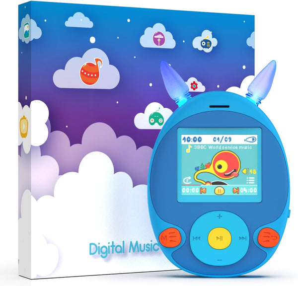 wiwoo 64GB MP3 Player for Kids, Kids MP3 Player with Bluetooth, Speaker, Games,