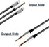 4.26FT MFi Certified Lightning to 1/4 Inch Audio Adapter Cable, 3-in-1 Stereo 1/4 Cable for Headphone AMP