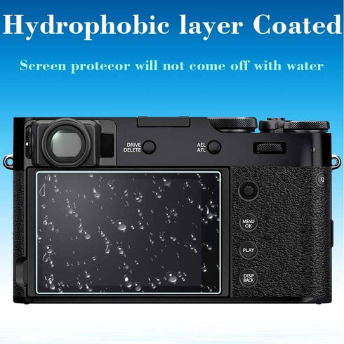 Screen Protector for Fujifilm X100VI X100V Camera, 3 Pack with Hot Shoe Cover, 0.3mm 9H Hardness