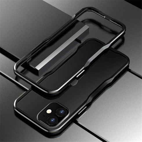 HENGHUI Aluminum Bumpers Case for iPhone 13 Pro Max, Shock Absorbent Slim Cool Design (Black)