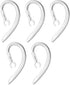 Ear Hooks 360° Rotatable Adjustable Soft Silicone Universal Headset Clips, 5Pcs 6mm