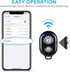 2 Pack Wireless Camera Remote Control for iPhone & Android Phones, Clicker for Photos & Videos - Pink & Purple