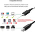 15 6.6FT, 16 for iPhone Printer Cable USB B to USB C Printer Cord for MacBook Pro iPhone Pro, Air, MIDI Cable