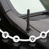 Wevdn 3.11" Short Car Antenna, Aluminium Alloy Carbon Fiber Stereo Radio Signal Receiver, Universal Screw-on