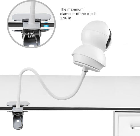 Baby Monitor Mount for TP-Link Tapo 2K Pan Tilt Security Camera C210 and TP-Link Tapo C200(15.7 in Gooseneck Camera Mount)