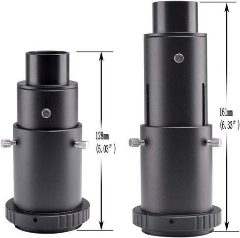 Variable Extension Telescope Camera Adapter for Canon SLR Cameras for Prime-Focus or Eyepiece-Projection Photography