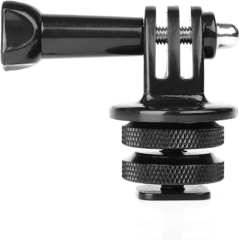 Anwenk Hot Shoe Mount Adapter for GoPro Hero 7 6 5 4, Attaches to GoPro DSLR Camera or Ring Light