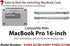 UESWILL Compatible with 2024 2023 2022 2021 MacBook Pro 16 inch Case with M4 M3 M2 M1 Pro Max chip & Touch ID, Black
