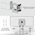 IFCASE Mac Mini M2 Mount - Heat Dissipation Design Anti-Scratch Under Desk Wall Mount Stand for Mac Mini