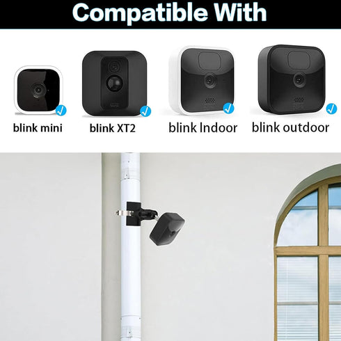 No-Drill Outdoor Security Camera Pole Mount, Universally Compatible with Eufy, Arlo, Simplisafe and More