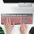 Keyboard Skin for Logitech K120 & MK120 Ergonomic Desktop USB Keyboard - US Layout, Waterproof Anti-Dust,Enhanced Protection and Durability (Pink)