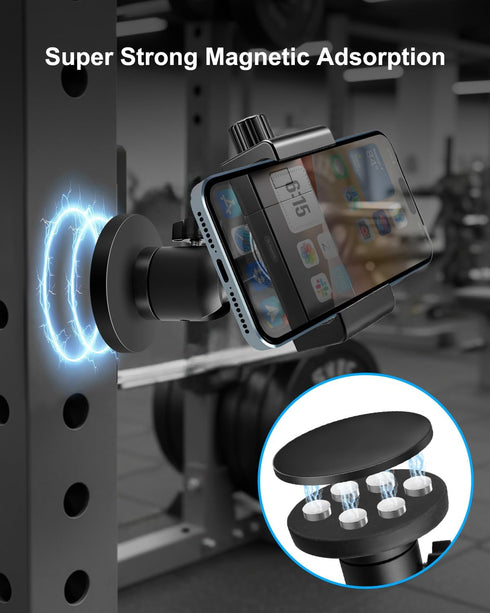THXCHER Insta360, Magnetic Phone & Action Camera Mount with Heavy-Duty Magnet, Fence & Metal Surface Camera Holder