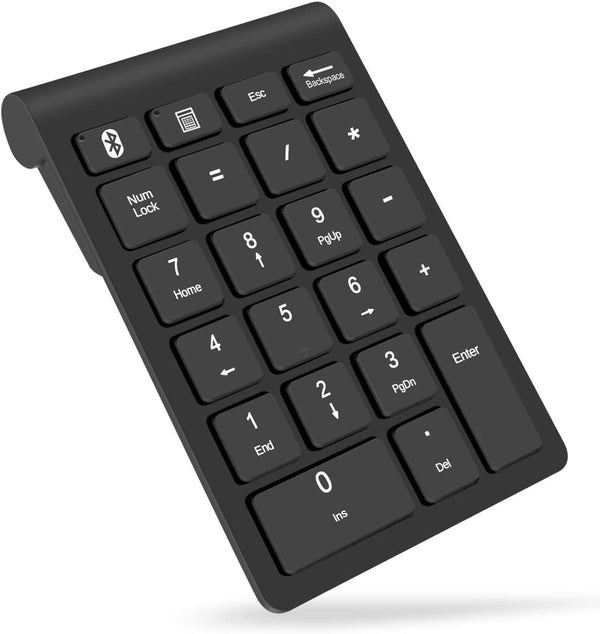 Foloda Bluetooth Wireless Number Pads, Portable 22 Keys Numeric Keypad for Laptop, PC
