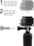 Waterproof Floating Hand Grip for GoPro Hero 12, 11, 10, 9, 8, 7, 6, 5, 4, 3+, 2, 1 Session, Black Silver Camera